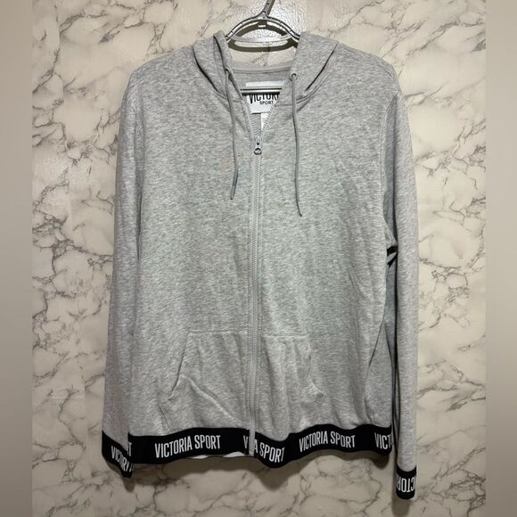 NEW Victoria Secret Sport Gray Utility Jacket for Women Size L - Picture 1 of 11